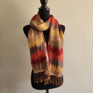 Autumn/Fall Scarf, Orange/Yellow/Red/Brown